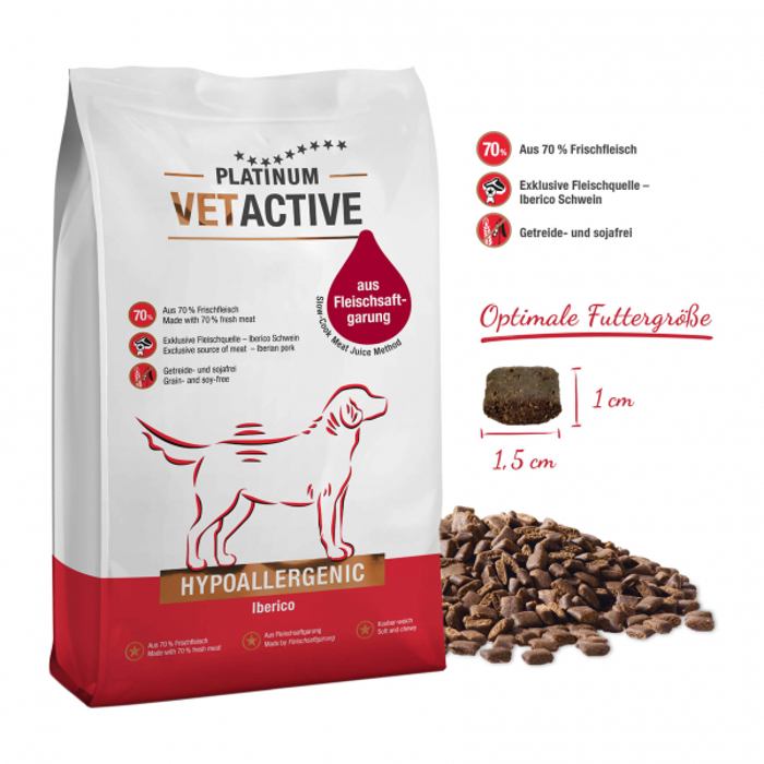 Platinum Vetactive Hypoallergenic Magirefti (FSG) Xira Trofi Skulou 1,5kg